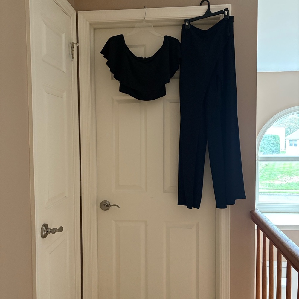 PrettyLittleThing Black Wide Leg Jumpsuit